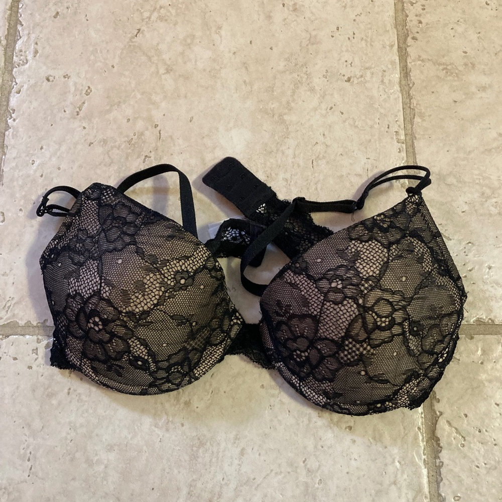 Natori Private Luxuries Black Lace Bra Size 38B Nordstrom Brand